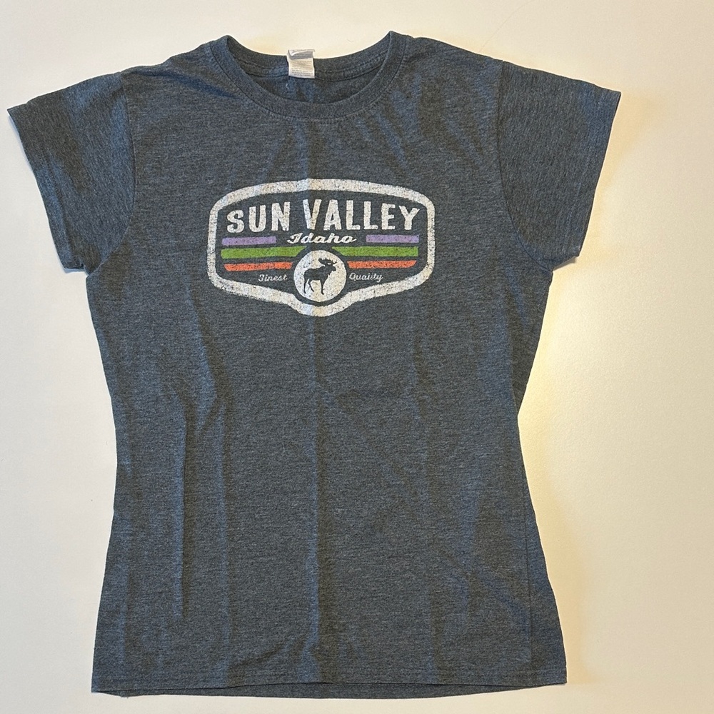 2/$10 Sun Valley Softstyle Charcoal Tee